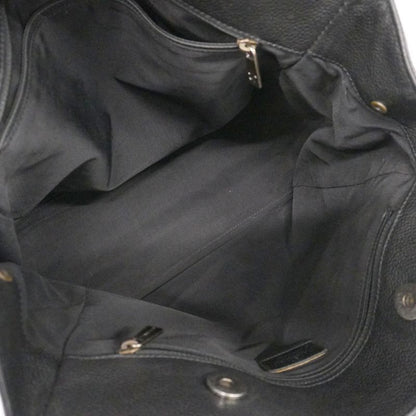 Chanel Tote Executive Tote Caviar Skin Black Silver Hardware Women's