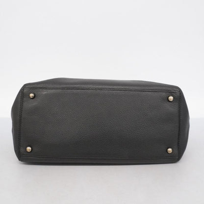 Chanel Tote Executive Tote Caviar Skin Black Silver Hardware Women's