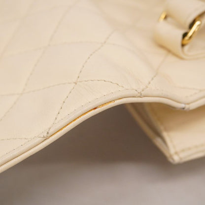 Chanel Waist Bag Matelasse Lambskin Ivory Gold Hardware Women