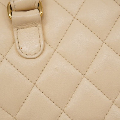 Chanel Waist Bag Matelasse Lambskin Ivory Gold Hardware Women