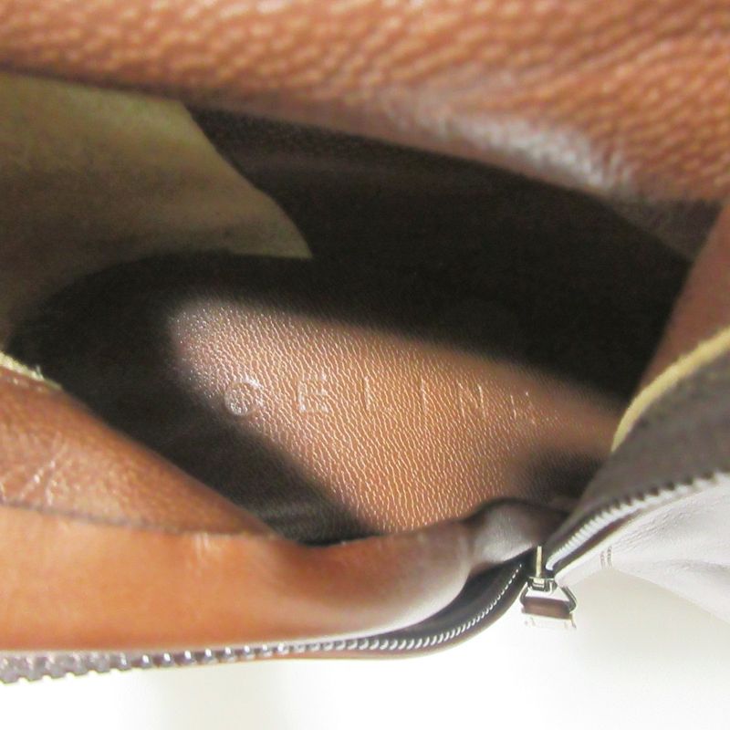 Good Celine Side Zip Leather Long Boots 36 About 23cm (9.06in) Brown Women's