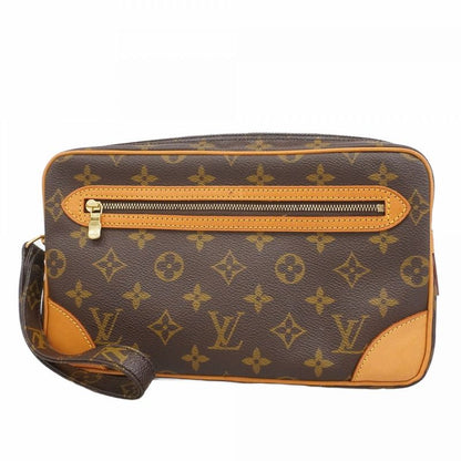 Louis Vuitton Clutch Bag Monogram Marly Dragonne GM M51825 Brown Men's