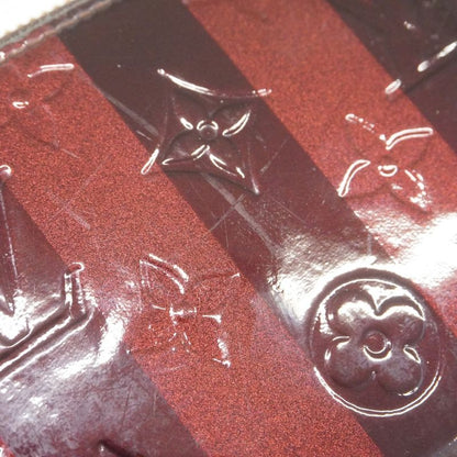 Louis Vuitton Vernis Rayures Zippy Wallet M91717 Amarante Women's Long Wallet