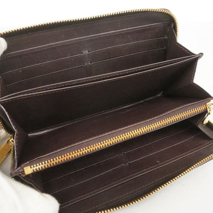 Louis Vuitton Vernis Rayures Zippy Wallet M91717 Amarante Women's Long Wallet