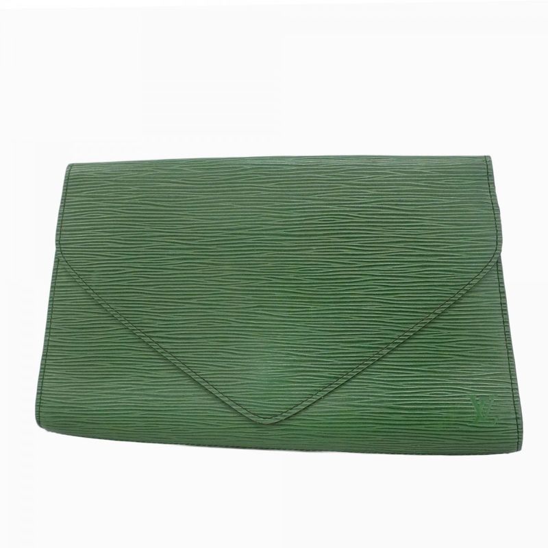 Louis Vuitton Epi Art Deco Clutch Bag M52634 Borneo Green Women's