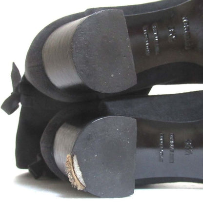 Good Hermes Suede Leather Ribbon Long Boots Size 34.5 Equivalent To 22cm