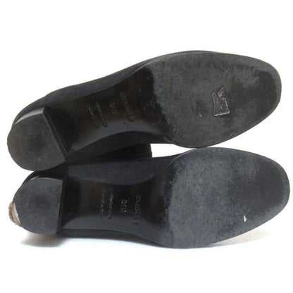 Good Hermes Suede Leather Ribbon Long Boots Size 34.5 Equivalent To 22cm