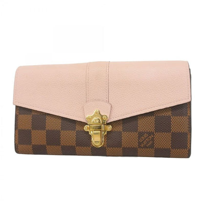 Louis Vuitton Damier Portefeuille Clapton Long Wallet N64447 Ebène/magnolia