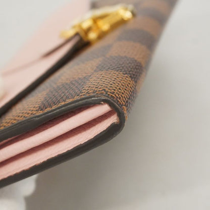 Louis Vuitton Damier Portefeuille Clapton Long Wallet N64447 Ebène/magnolia