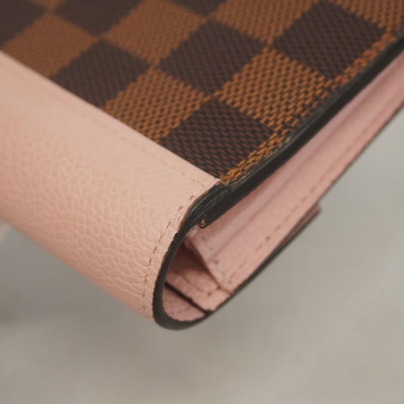 Louis Vuitton Damier Portefeuille Clapton Long Wallet N64447 Ebène/magnolia