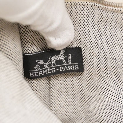 Hermes Tote Bag New Fourre Tout PM Canvas Gray Black Silver Hardware Women