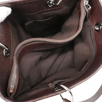 Gucci Tote Bag GG Canvas 120837 Canvas Beige Brown Silver Hardware Women's