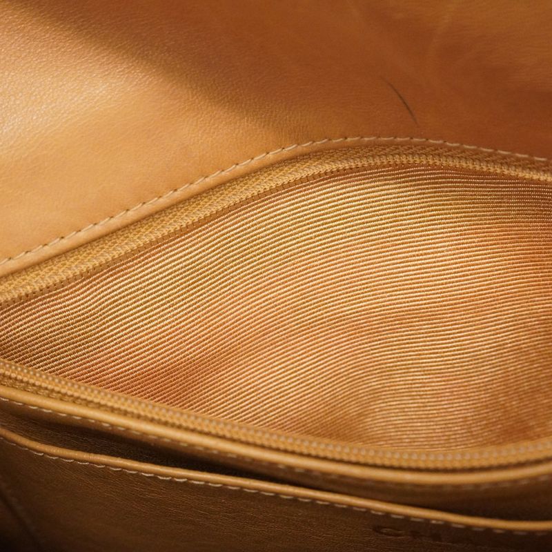 Chanel Shoulder Bag Matelasse Lambskin Beige Gold Hardware Women