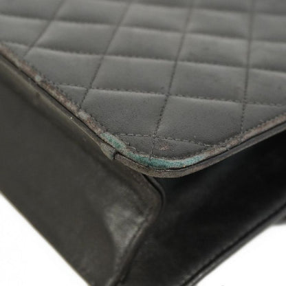 Chanel Shoulder Bag Matelasse Lambskin Black Gold Hardware Women