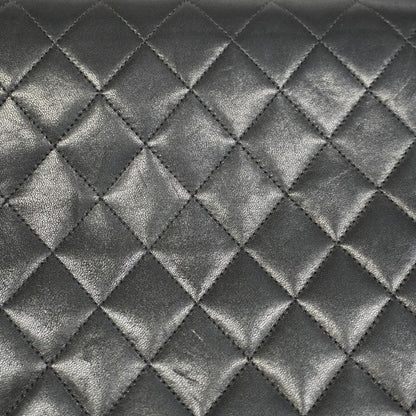 Chanel Shoulder Bag Matelasse Lambskin Black Gold Hardware Women