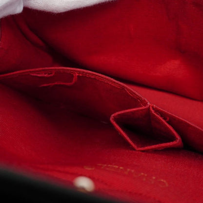 Chanel Shoulder Bag Matelasse Cotton Black Gold Hardware Women