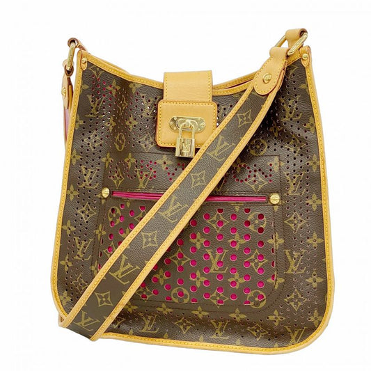 Louis Vuitton Shoulder Bag Monogram Perfot Musette M95172 Brown Fuchsia Women