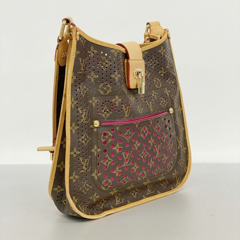 Louis Vuitton Shoulder Bag Monogram Perfot Musette M95172 Brown Fuchsia Women