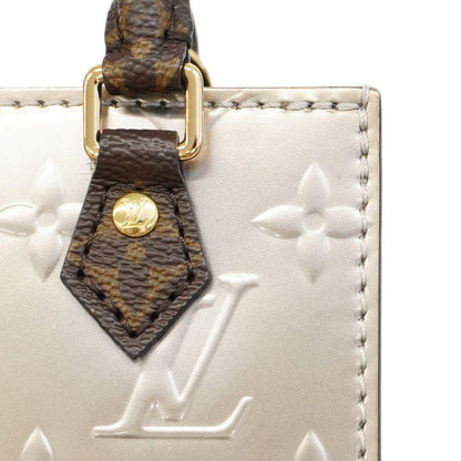 Louis Vuitton Handbag Vernis Monogram Petite Sac Pla M90564 Metallic Taupe