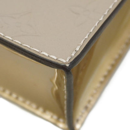 Louis Vuitton Handbag Vernis Monogram Petite Sac Pla M90564 Metallic Taupe