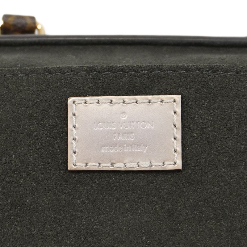 Louis Vuitton Handbag Vernis Monogram Petite Sac Pla M90564 Metallic Taupe