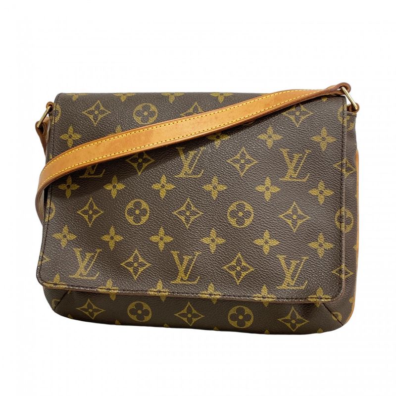 Louis Vuitton Shoulder Bag Monogram Musette Tango Short Strap M51257 Brown