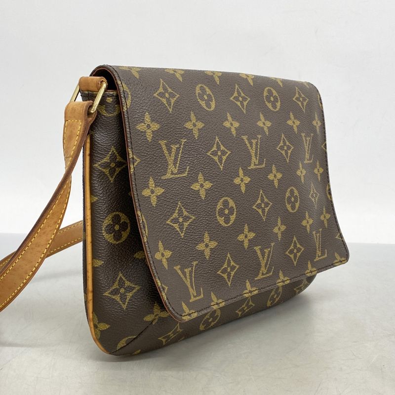 Louis Vuitton Shoulder Bag Monogram Musette Tango Short Strap M51257 Brown