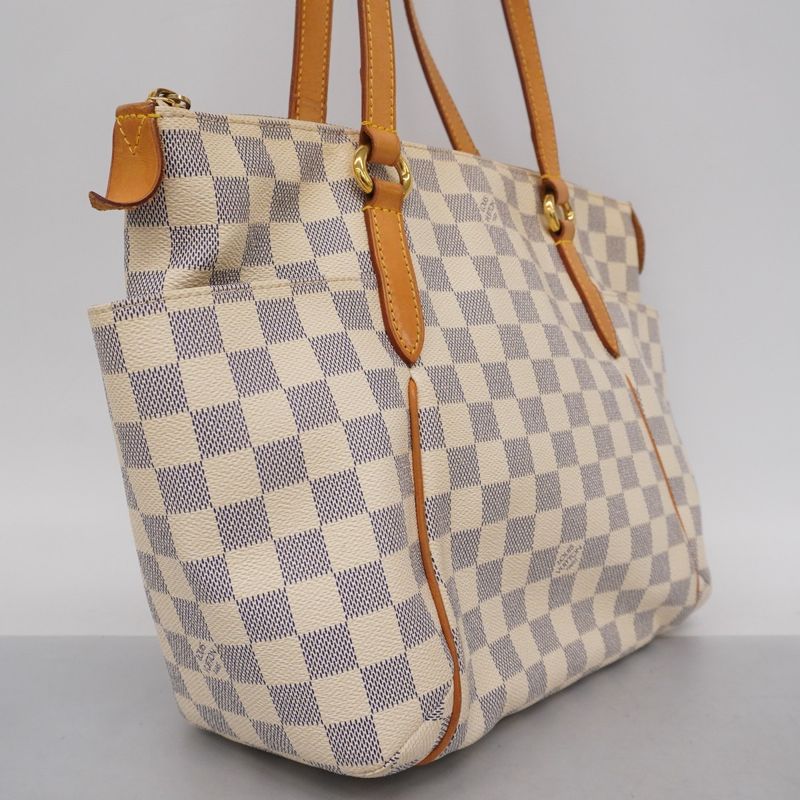 Louis Vuitton Tote Bag Damier Azure Totally PM N51261 White Ladies