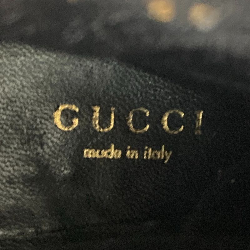 Gucci Suede Leather Fringe Back Zip Short Boots 24cm (9.45in) Equivalent Black