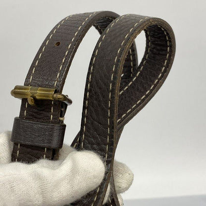 Louis Vuitton Shoulder Bag Monogram Mini Lin Saumur M95227 Ebène Women's