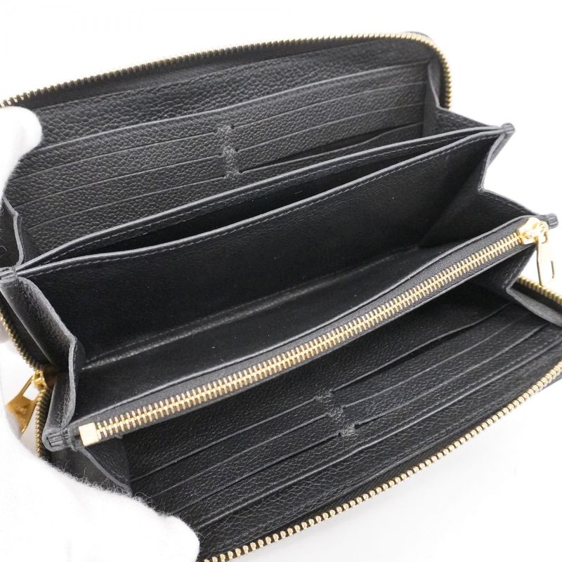 Louis Vuitton Long Wallet Monogram/empreinte Bicolor Zippy Wallet M80481 Black