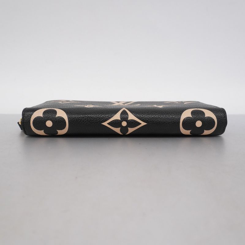 Louis Vuitton Long Wallet Monogram/empreinte Bicolor Zippy Wallet M80481 Black
