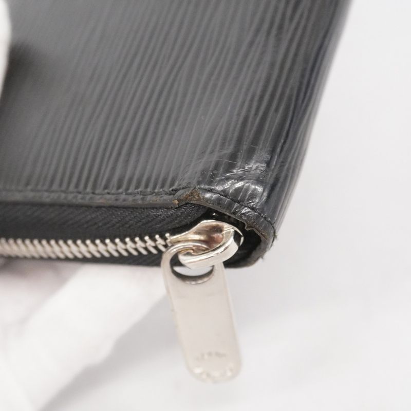 Louis Vuitton Epi Zippy Wallet M61857 Noir Black Men Women Unisex