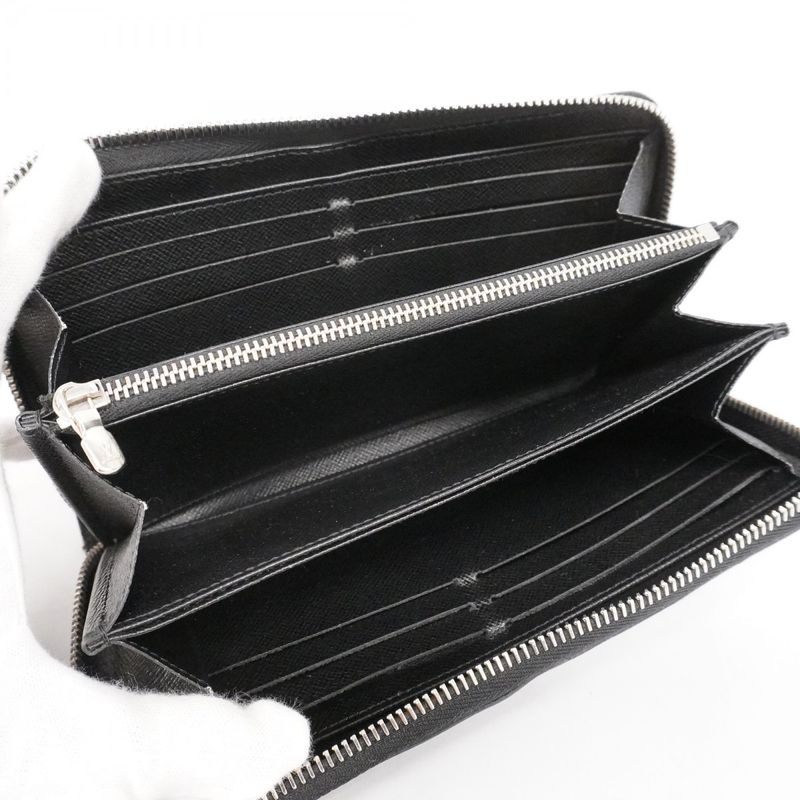Louis Vuitton Epi Zippy Wallet M61857 Noir Black Men Women Unisex