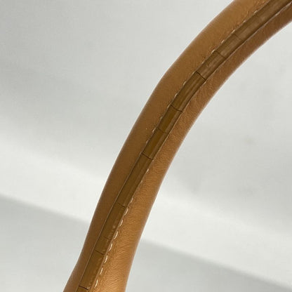 Celine Tote Canvas Leather Light Brown White Gold Hardware 2way Bag Ladies