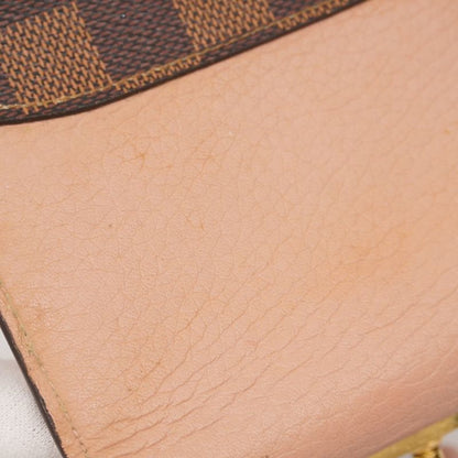 Louis Vuitton Damier Portefeuille Croisette Compact N60208 Ebène/magnolia