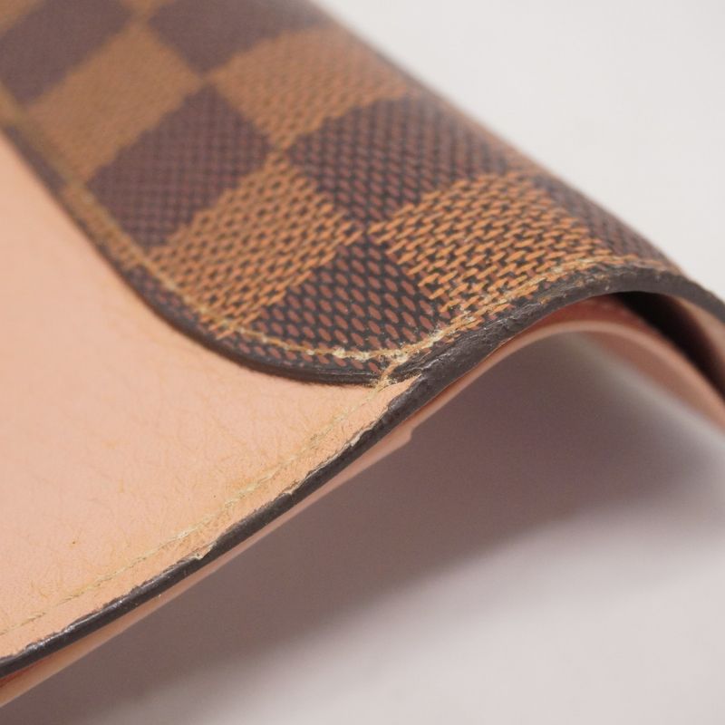 Louis Vuitton Damier Portefeuille Croisette Compact N60208 Ebène/magnolia