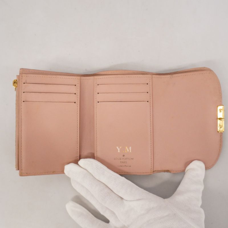 Louis Vuitton Damier Portefeuille Croisette Compact N60208 Ebène/magnolia