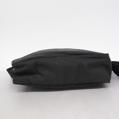 Prada Shoulder Bag Tessuto Nylon Black Silver Hardware Men Women Unisex