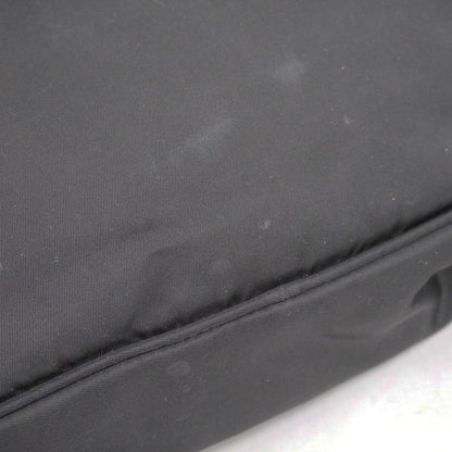 Prada Shoulder Bag Tessuto Nylon Black Silver Hardware Men Women Unisex