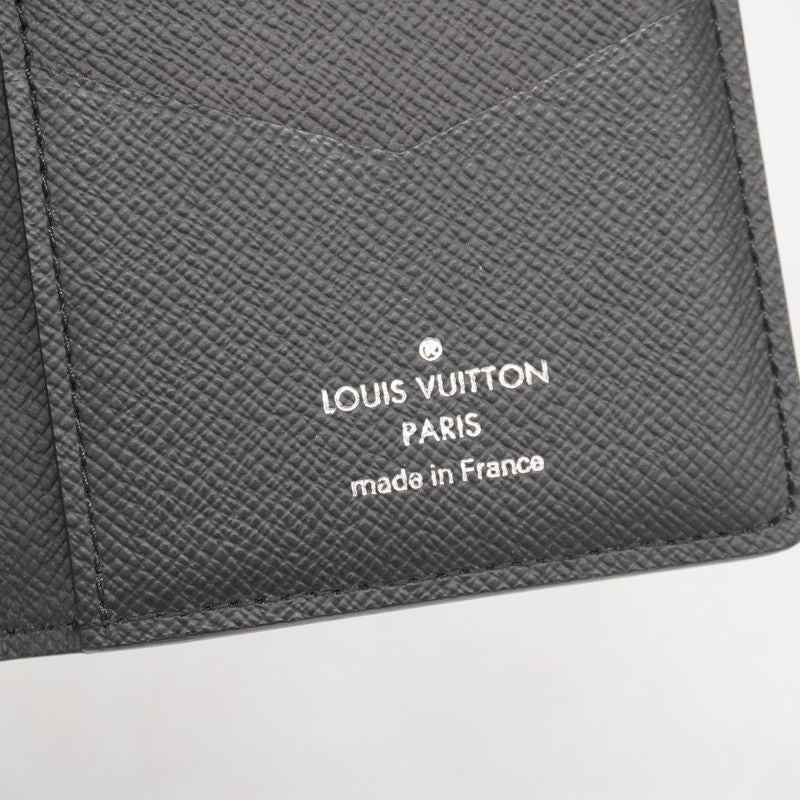 Louis Vuitton Card Case Damier Graphite Pixel Organizer Duposhe N60159 Gray