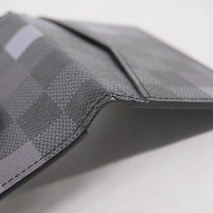 Louis Vuitton Card Case Damier Graphite Pixel Organizer Duposhe N60159 Gray
