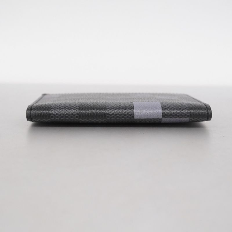 Louis Vuitton Card Case Damier Graphite Pixel Organizer Duposhe N60159 Gray