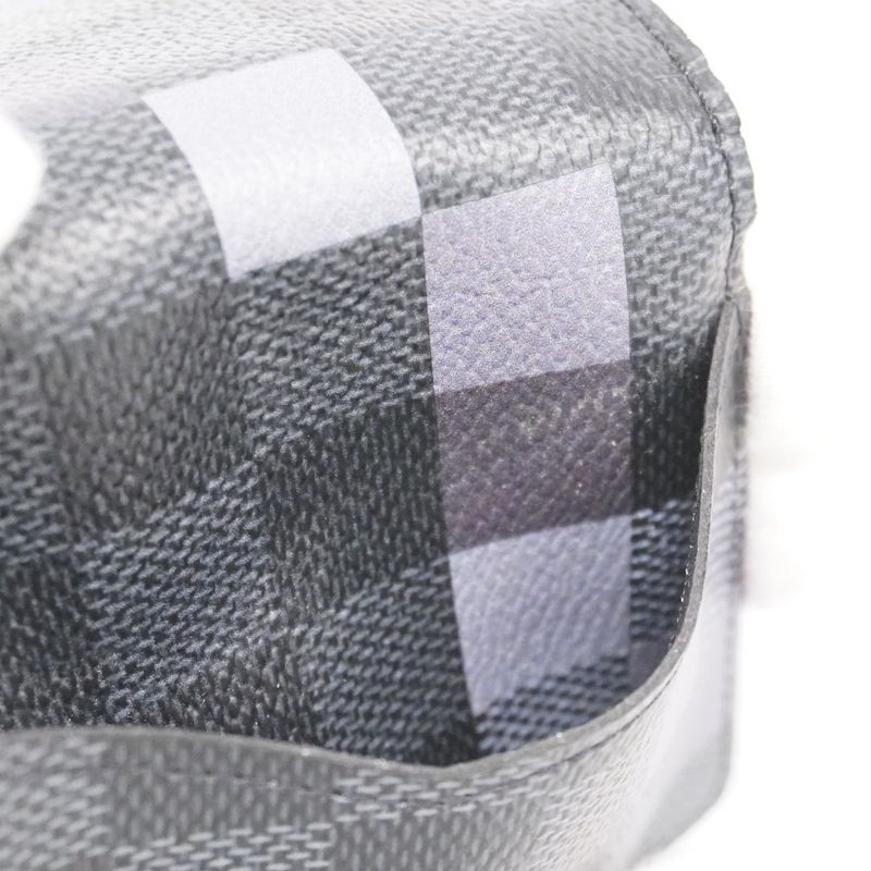 Louis Vuitton Card Case Damier Graphite Pixel Organizer Duposhe N60159 Gray