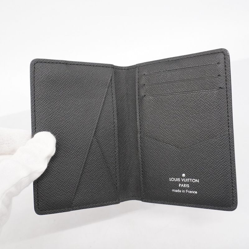 Louis Vuitton Card Case Damier Graphite Pixel Organizer Duposhe N60159 Gray