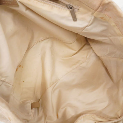 Chanel Tote New Travel Nylon Beige Silver Hardware Women's