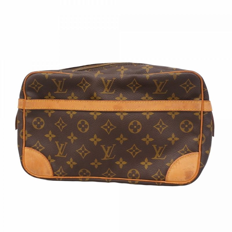 Louis Vuitton Clutch Bag Monogram Compiegne 28 M51845 Brown Men Women Unisex