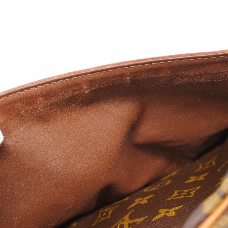 Louis Vuitton Clutch Bag Monogram Compiegne 28 M51845 Brown Men Women Unisex