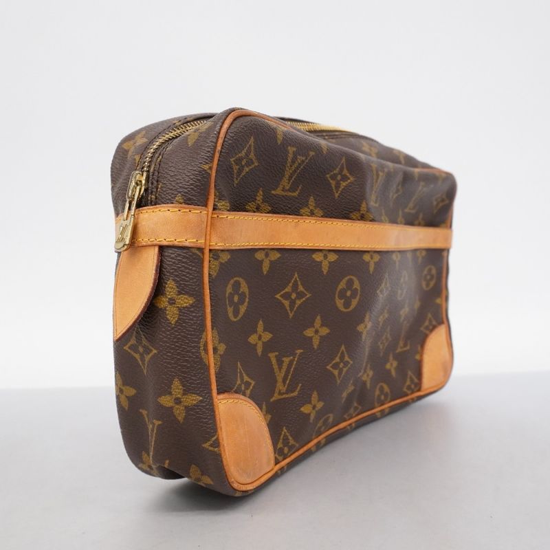 Louis Vuitton Clutch Bag Monogram Compiegne 28 M51845 Brown Men Women Unisex