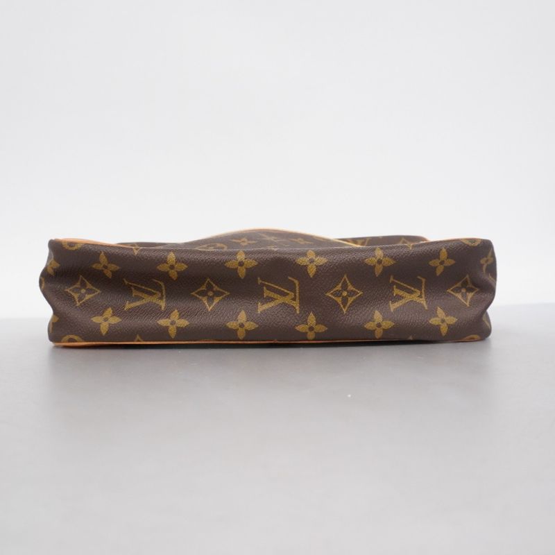 Louis Vuitton Clutch Bag Monogram Compiegne 28 M51845 Brown Men Women Unisex